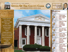 Tablet Screenshot of oceancountyclerk.com